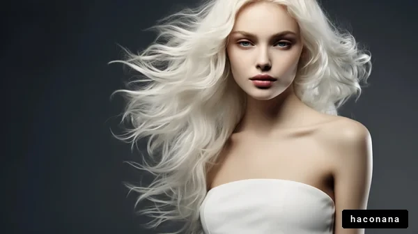 美しい白髪の女性