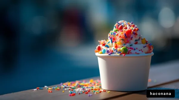 カップに盛ったアイスクリーム