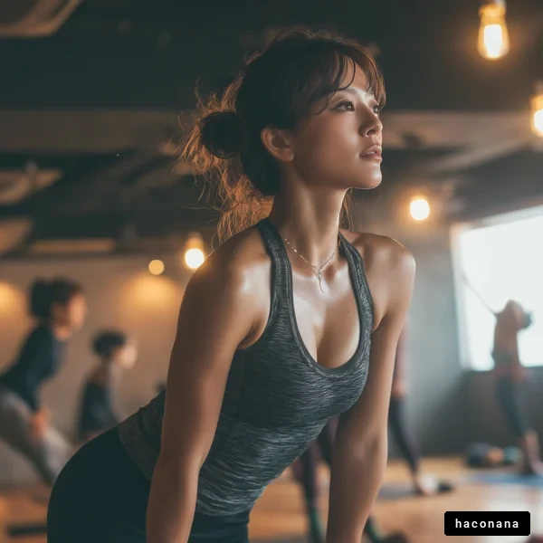 フィットネスを楽しむ女性