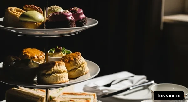 魅力的なスイーツとサンドイッチ