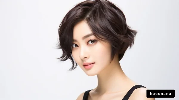 魅力的なショートヘアの女性