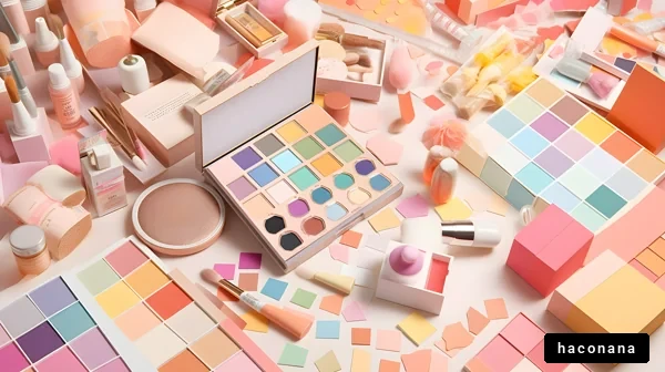 カラフルな化粧品の世界