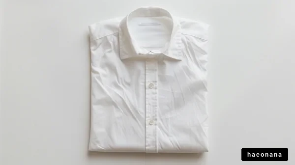 折りたたまれた白シャツ