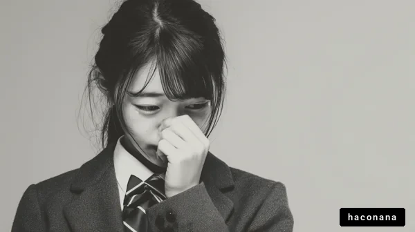 若い女性の感情表現