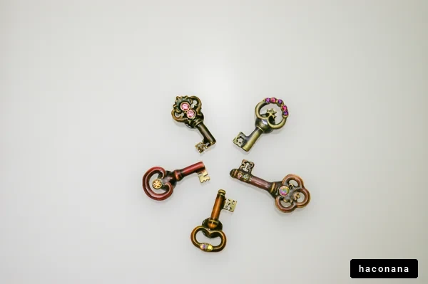 装飾的な鍵の集まり