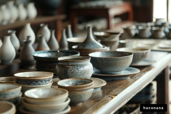 多様な食器のコレクション