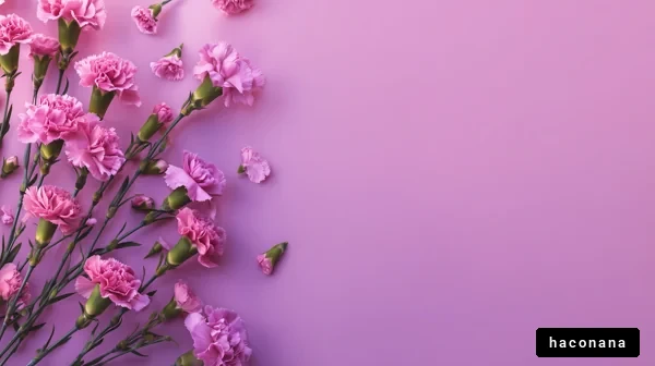 優雅なピンクのカーネーション