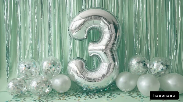 カラフルなバースデーデコレーション