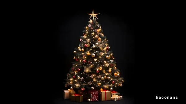 クリスマスツリーと贈り物