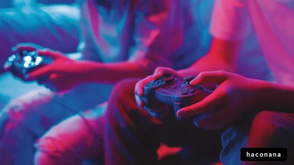 ゲームを楽しむ若者たち