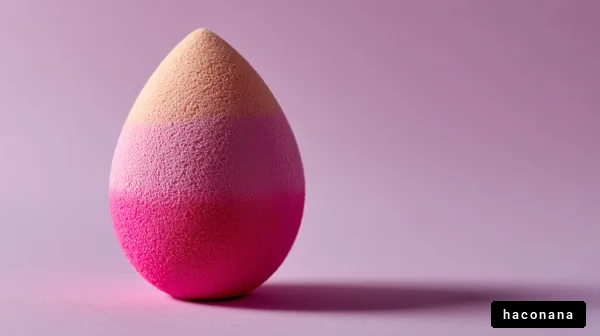 カラフルなメイク用スポンジ