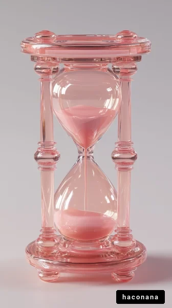 ピンクの砂時計