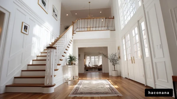 明るい玄関ホールの風景