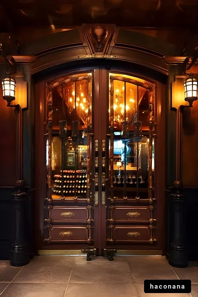 華やかな扉とエントランス