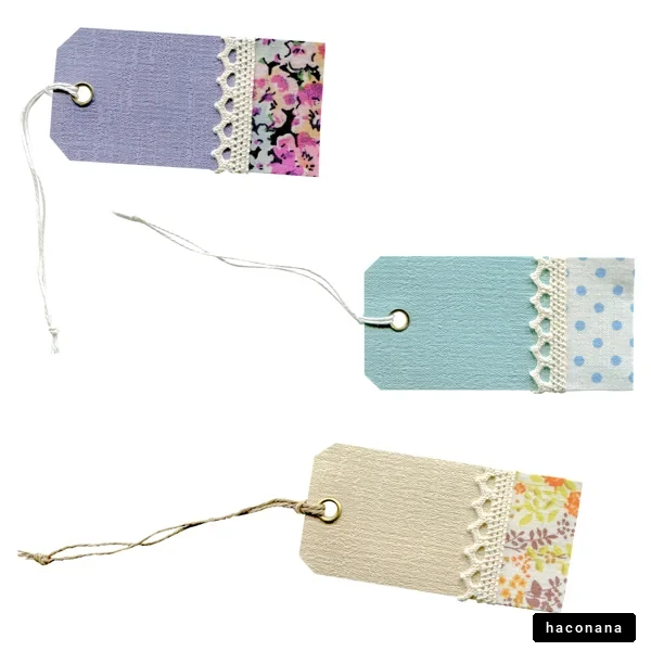 カラフルなラベルタグたち