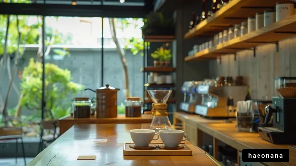 おしゃれなカフェの風景