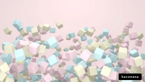 カラフルな立方体の舞