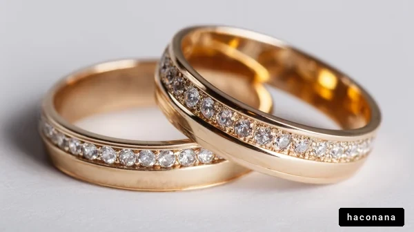美しい結婚指輪の写真