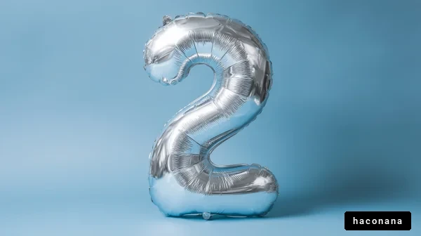 数字のバルーンと背景