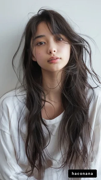 自然体の女性のポートレート