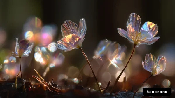 幻想的な花の景色