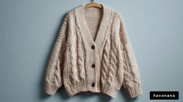温かみのあるニットカーディガン