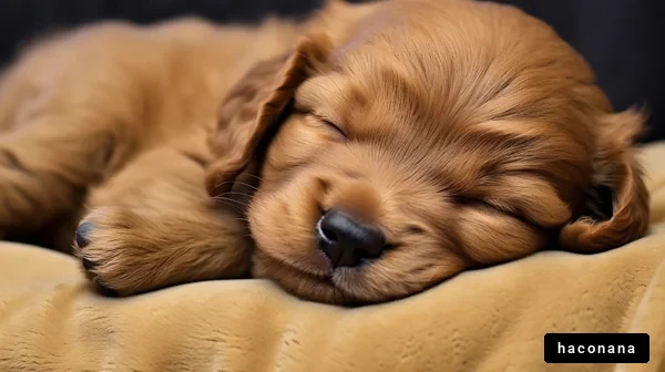 寝ている子犬の可愛さ