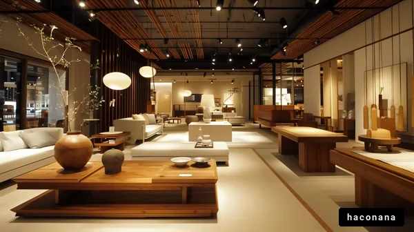 モダンな家具のショールーム