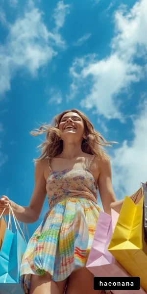 ショッピングを楽しむ女性