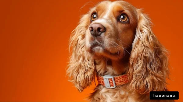 オレンジ色の犬のポートレート