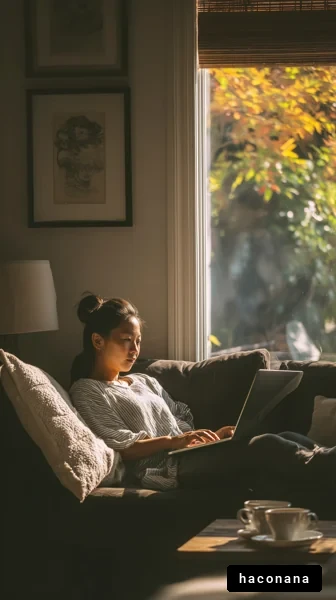 自宅でリラックスする女性