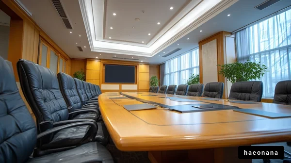 洗練された会議室の様子