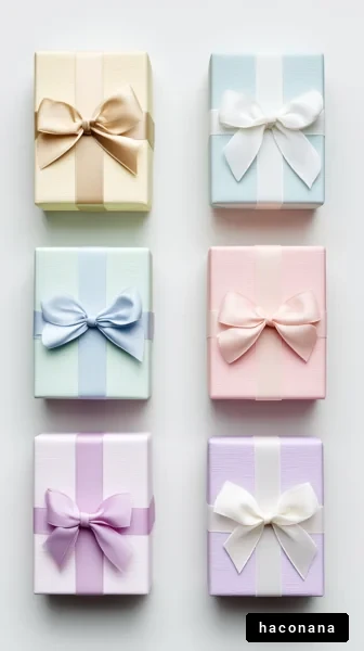 カラフルなギフトボックス