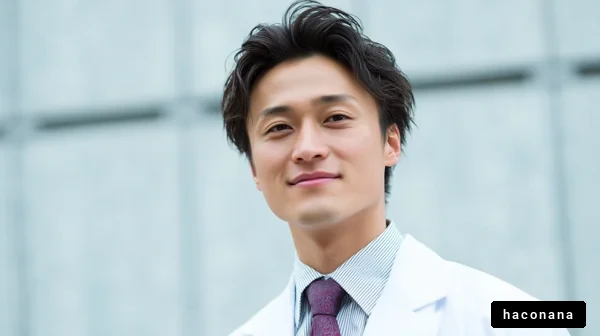 スマートな医師のポートレート