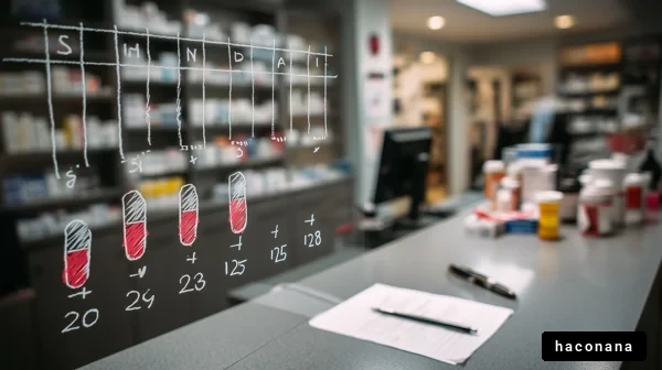 薬局のカウンターの風景