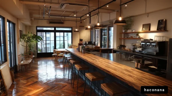 カフェの落ち着いた雰囲気