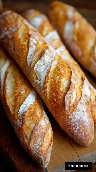 焼きたてのバゲット