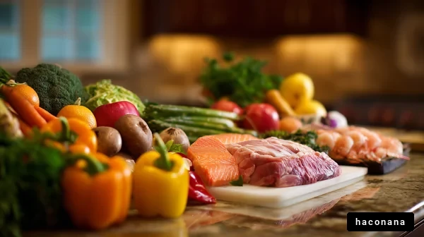 新鮮な食材の盛り合わせ