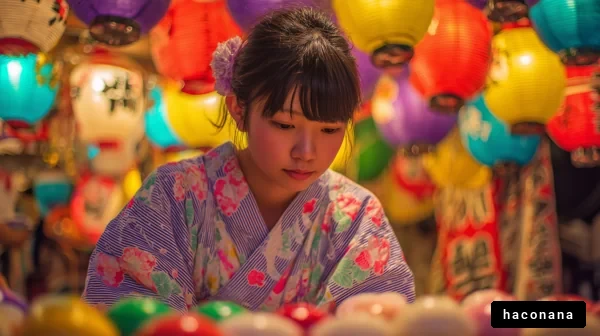 祭りの夜の女の子