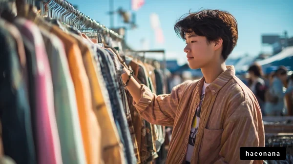 洋服屋でのショッピング