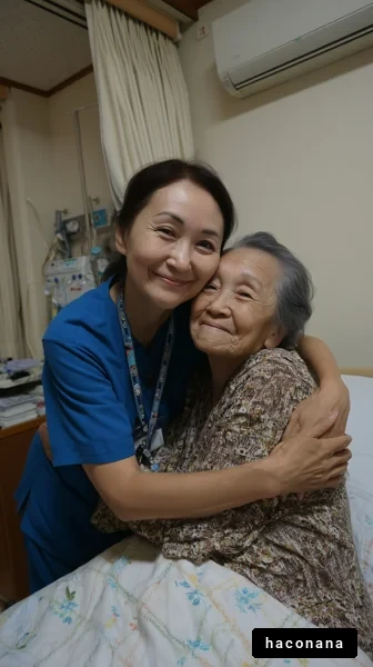 看護師と高齢者の笑顔