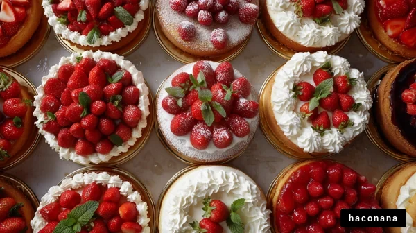 苺たっぷりのケーキ盛り合わせ