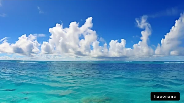 青い海と空の風景
