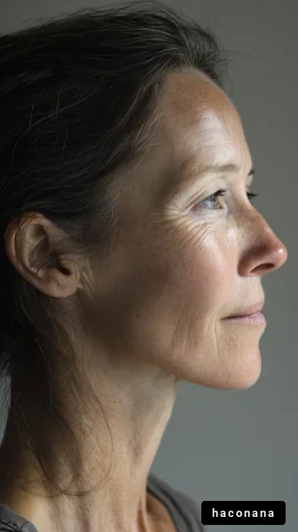 女性の横顔ポートレート