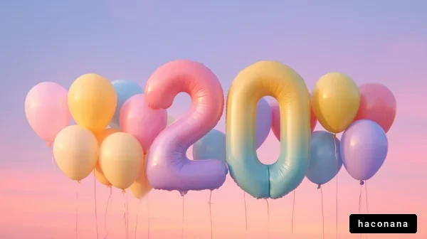 バルーンで祝う20歳