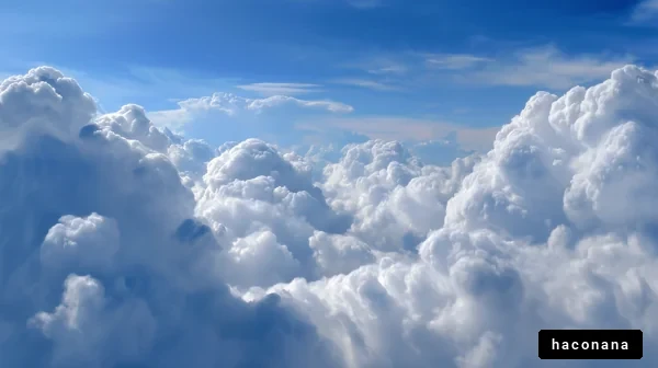 青空と雲の風景
