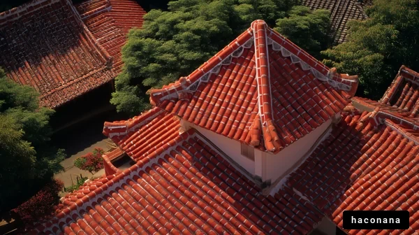 伝統的な屋根の景観
