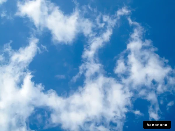 青空と白い雲の風景