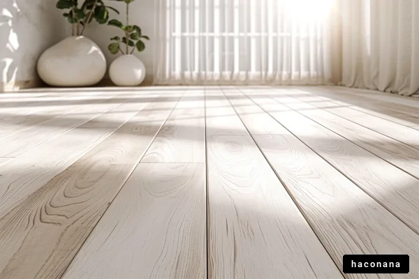 明るいリビングルームの床