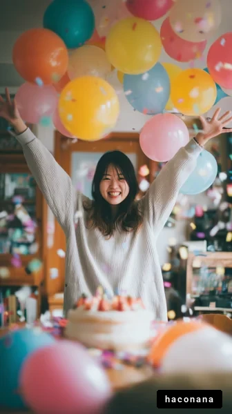 楽しい誕生日パーティーの瞬間